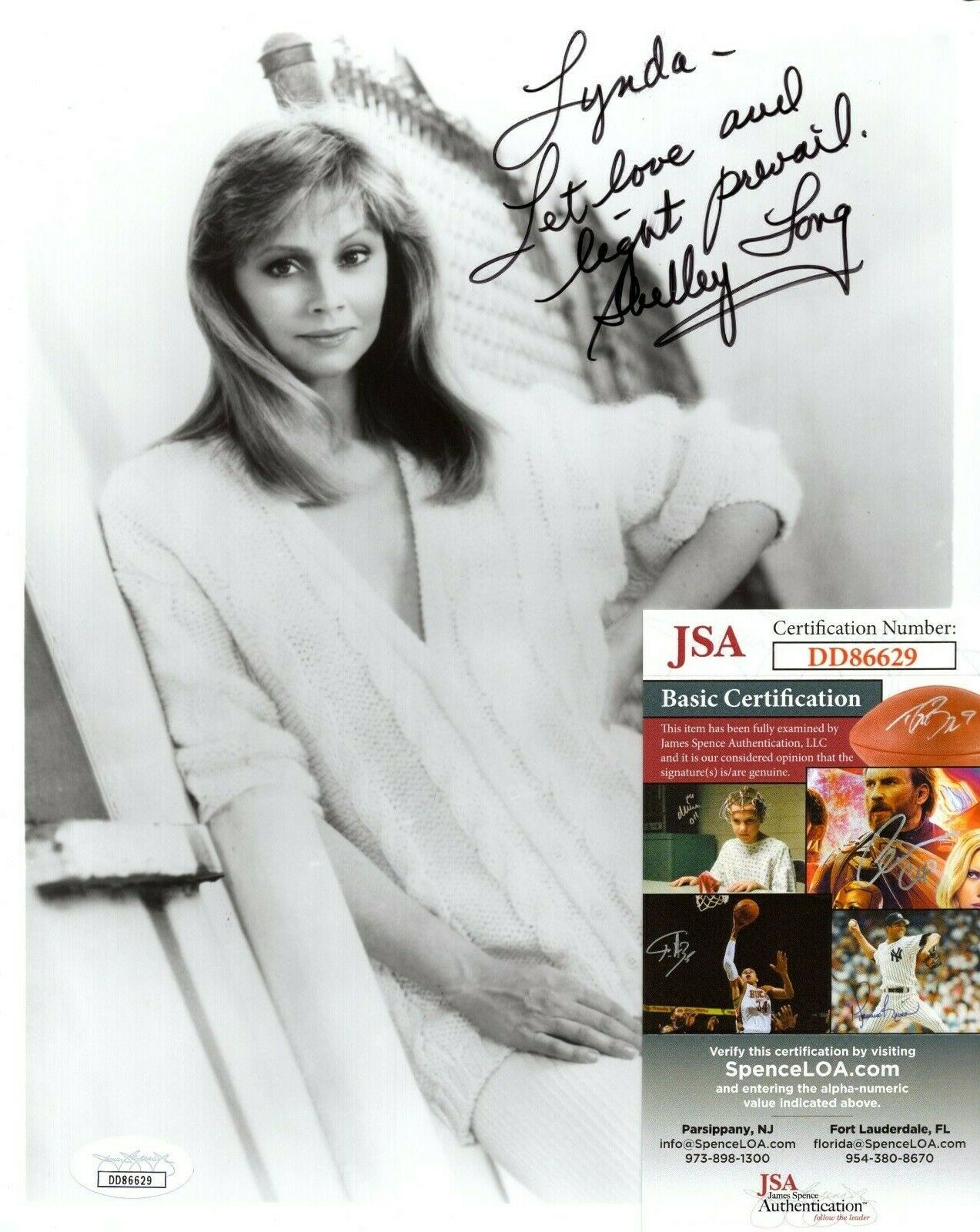 Shelley Long Actress Movie Star Cheers Hand Signed Autograph 8x10 Photo Poster painting JSA COA