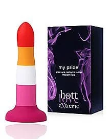 Pornhint Lesbian Pride Vibrating Dildo 6.7 Inch - Hott Love Extreme