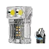 COB+SMD LED Outdoor Mini Flashlight Rotatable Power Display Hat Clip Work Light