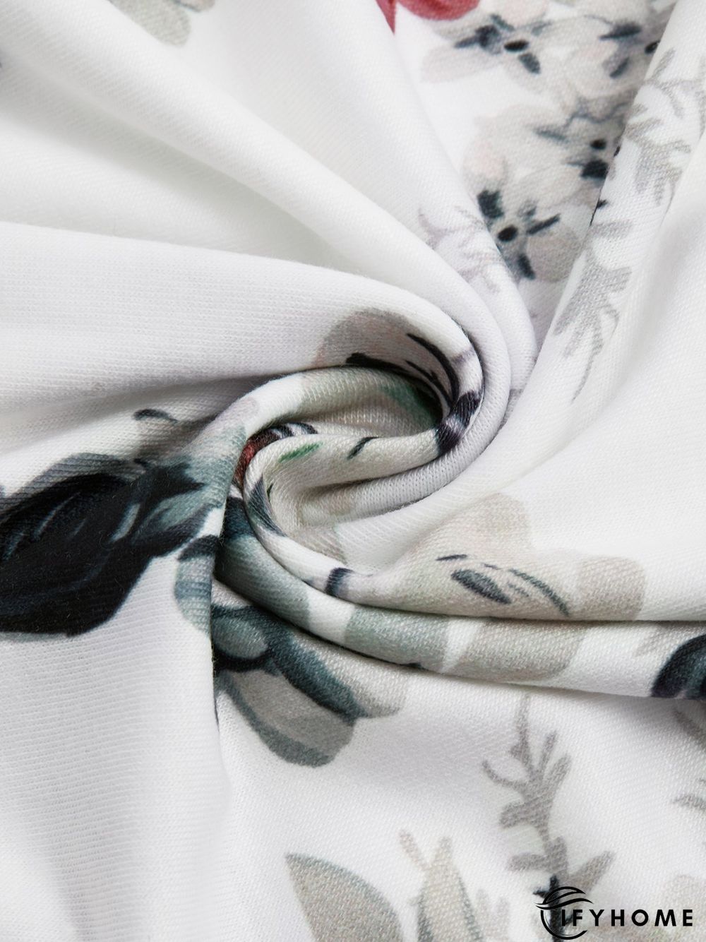 Floral Sleeveless V neck Casual Knit Tunic Tank | IFYHOME