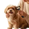 2In1 Pet Grooming Rake Anti-Slip Handle Double-Sided Deshedding Comb Multi-Purpose Extra-Wide Dog Grooming Brush for Detangling Deshedding Brushing/Thinning