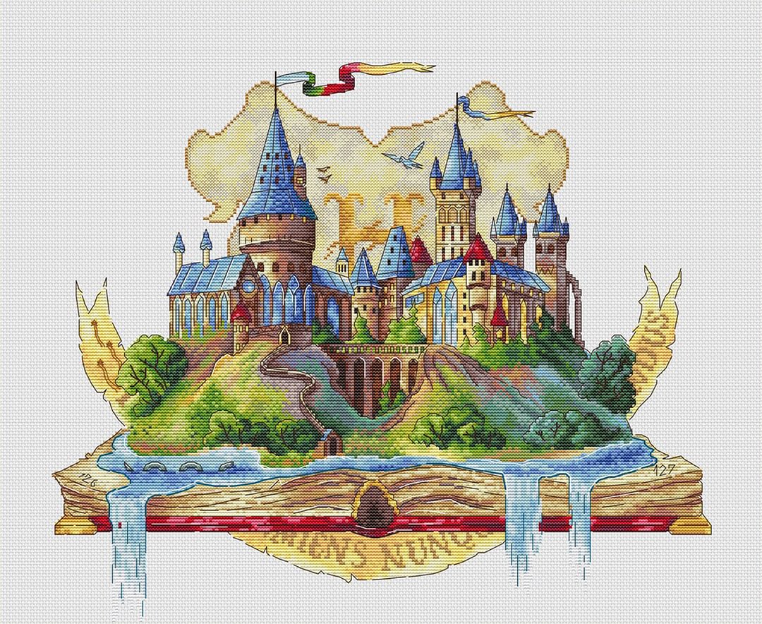 Hogwarts-14CT Counted Cross Stitch Kit 38*46cm