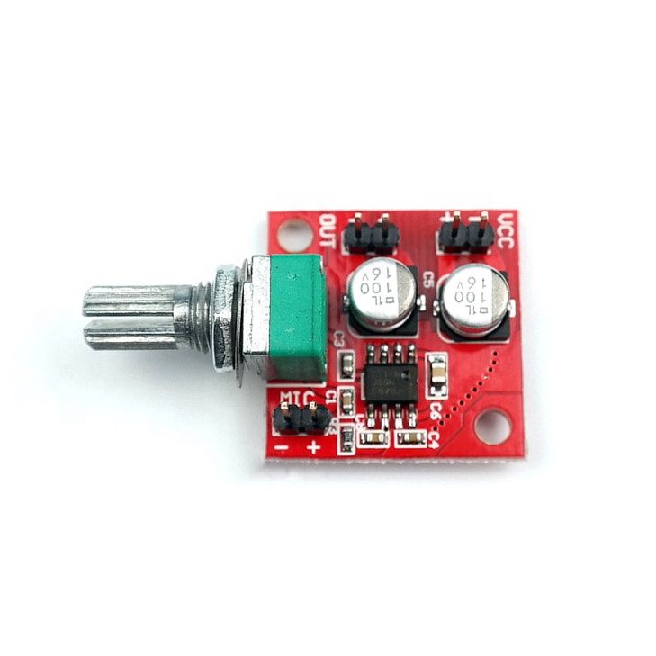 LM386 Amplifier Board Electret Microphone Audio Hearing Aid Amplifier Circuit Module for Electret MIC Amplification