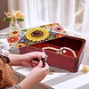 Sonnenblume diy Diamant Kunst Holz Aufbewahrungsbox Diamond Painting Aufbewahrungsbox