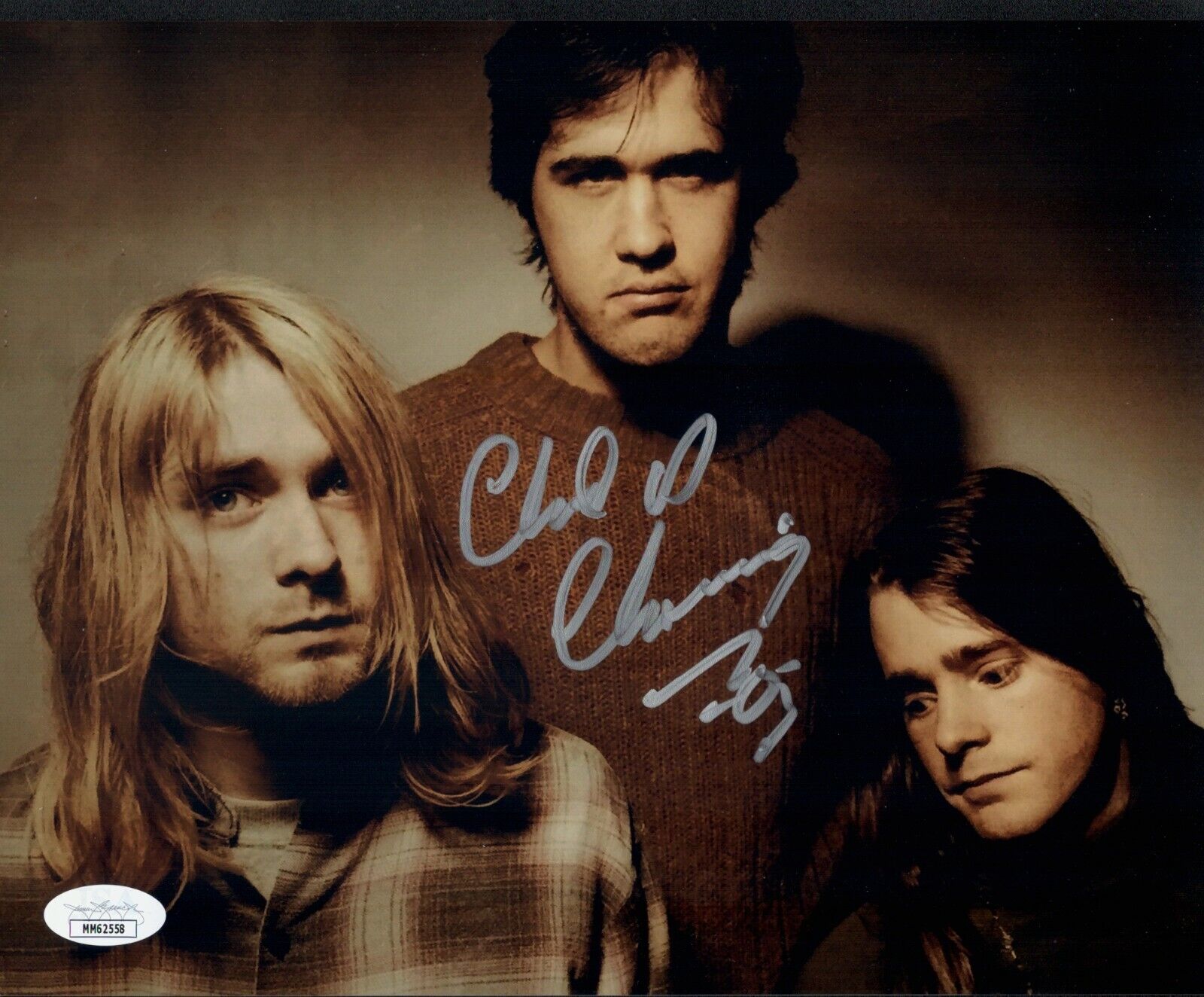 CHAD CHANNING Signed NIRVANA 8x10 Photo Poster painting IN PERSON Autograph JSA COA Cert