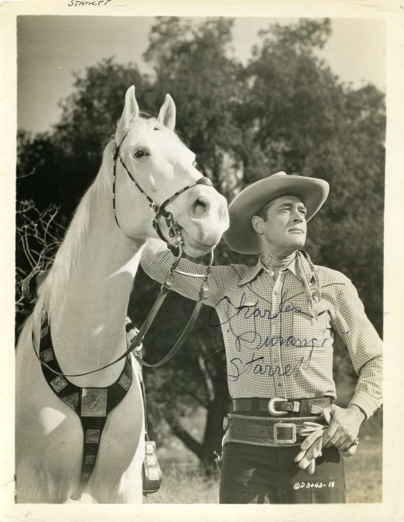 Charles Durango Starrett Psa Dna Coa Hand Signed 8x10 Photo Poster painting Autograph Authentic