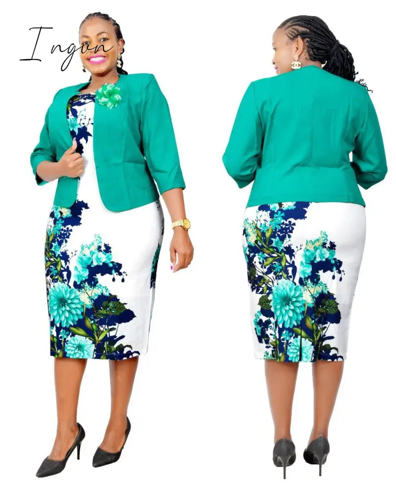 Ingvn - Womens Fashion African Clothes 2Xl - 5Xl Christmas Dresses For Women Fall Winter Clothing