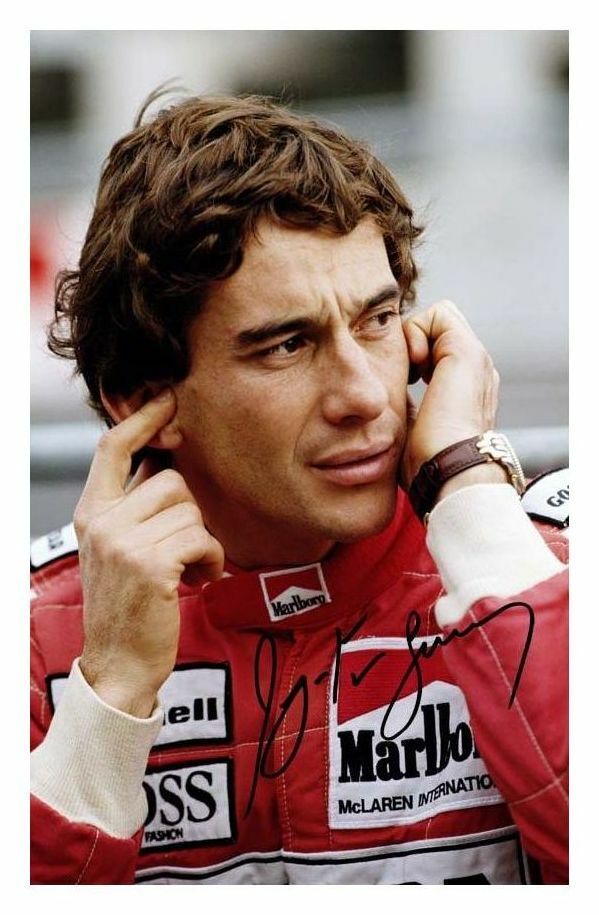 AYRTON SENNA AUTOGRAPH SIGNED Photo Poster painting POSTER PRINT