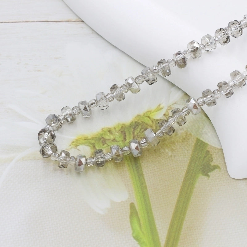 1 Set Diameter 6 Mm Hole 1~1.9mm Artificial Crystal Glass Glittery Beads