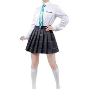 [Wetrose] In Stock Shiroko Cosplay Costume Blue Archive Sunaoukami JK Skirt Scarf Man Size Full Set Wig Halloween Xmas