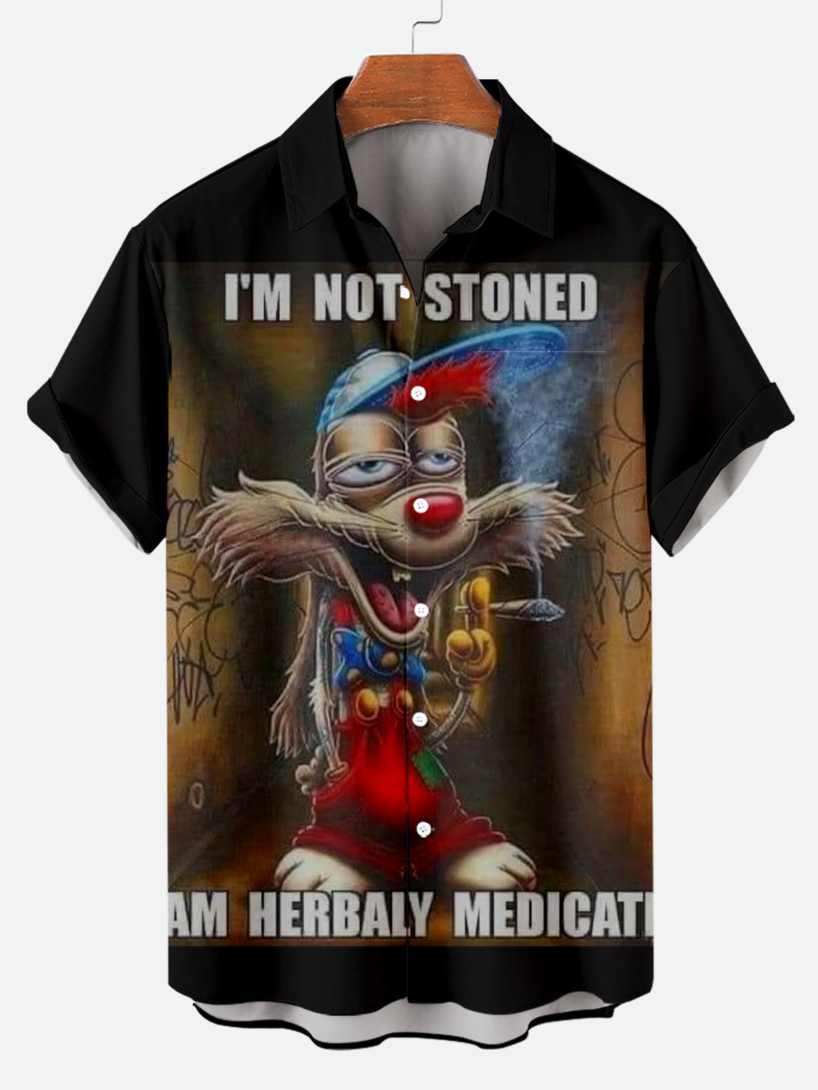 I'm not a stone print shirt PLUSCLOTHESMAN