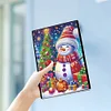 Diamond Painting Xmas Snowman Tree Diary Book 50 Pages for Adults Kids