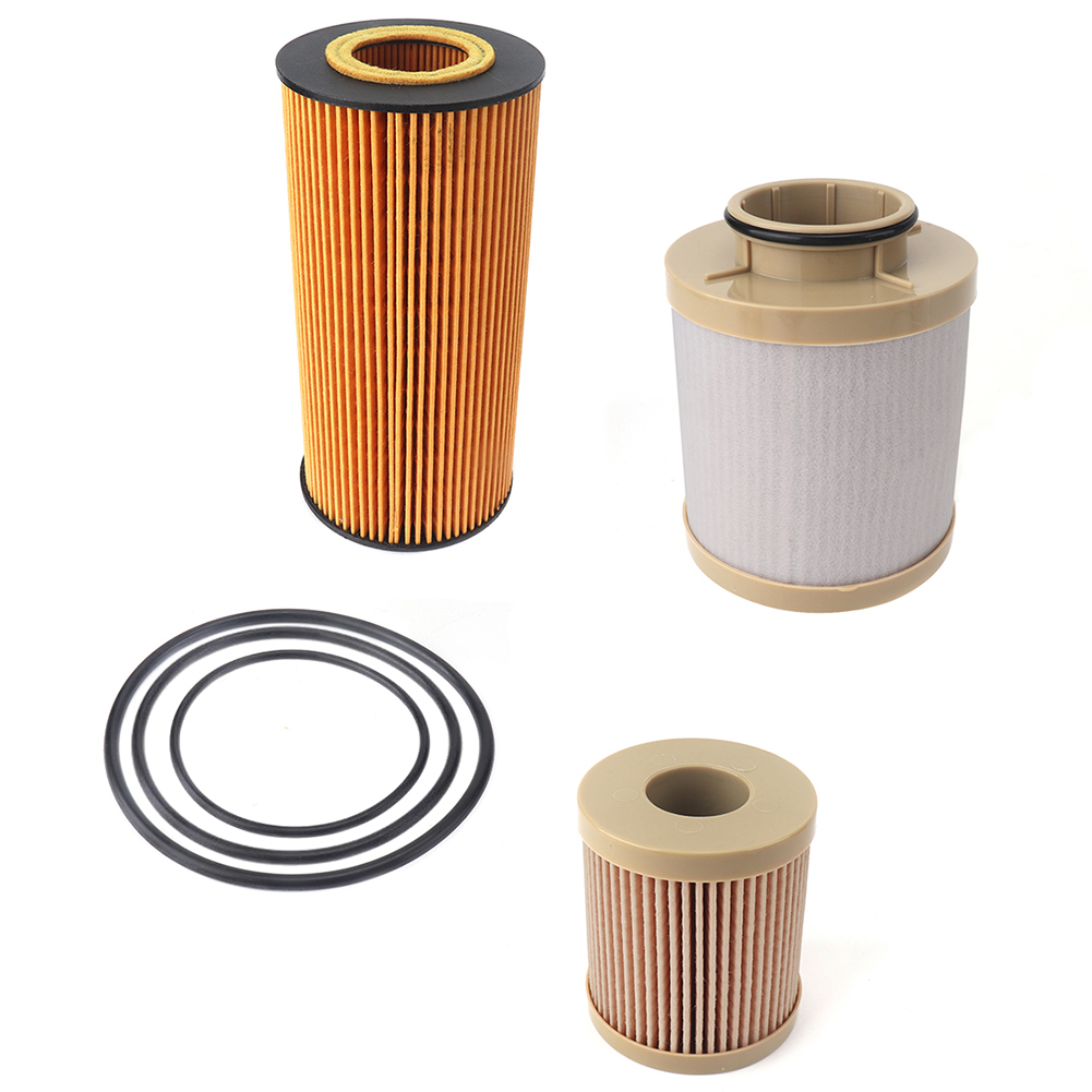 

For Ford F Series 03-07 6.0L Powerstroke Turbo Oil Diesel Fuel Filter Kit, 501 Original
