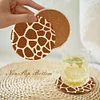 8pcs Animal Texture DIY Diamond Painting Wooden Coasters