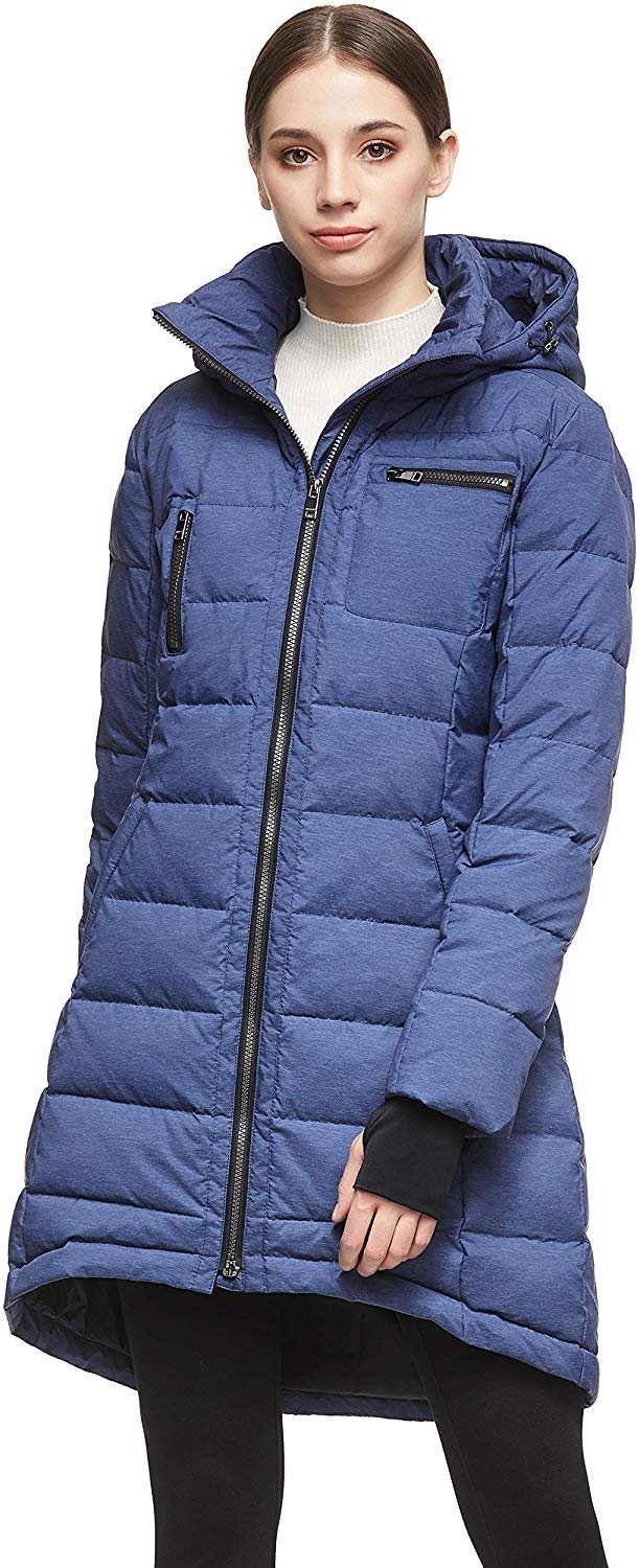 Women's Down Jacket Coat Winter Mid-Length