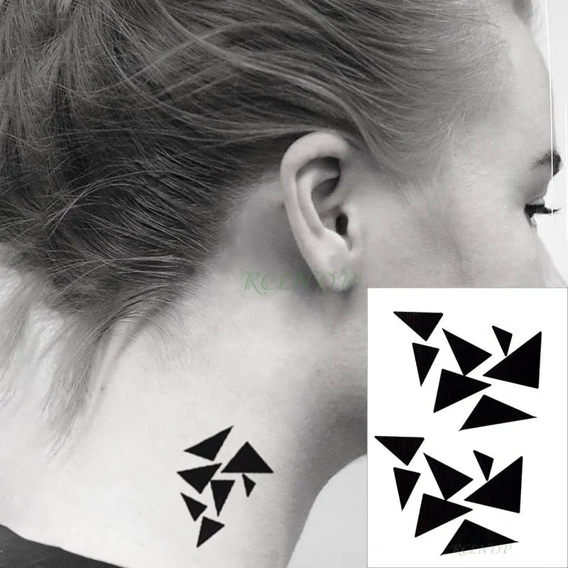 Waterproof Temporary Tattoo Sticker Flame Pattern Line Drawing Fire Element Fake Tatto Flash Tatoo Small Art for Kids Men Women