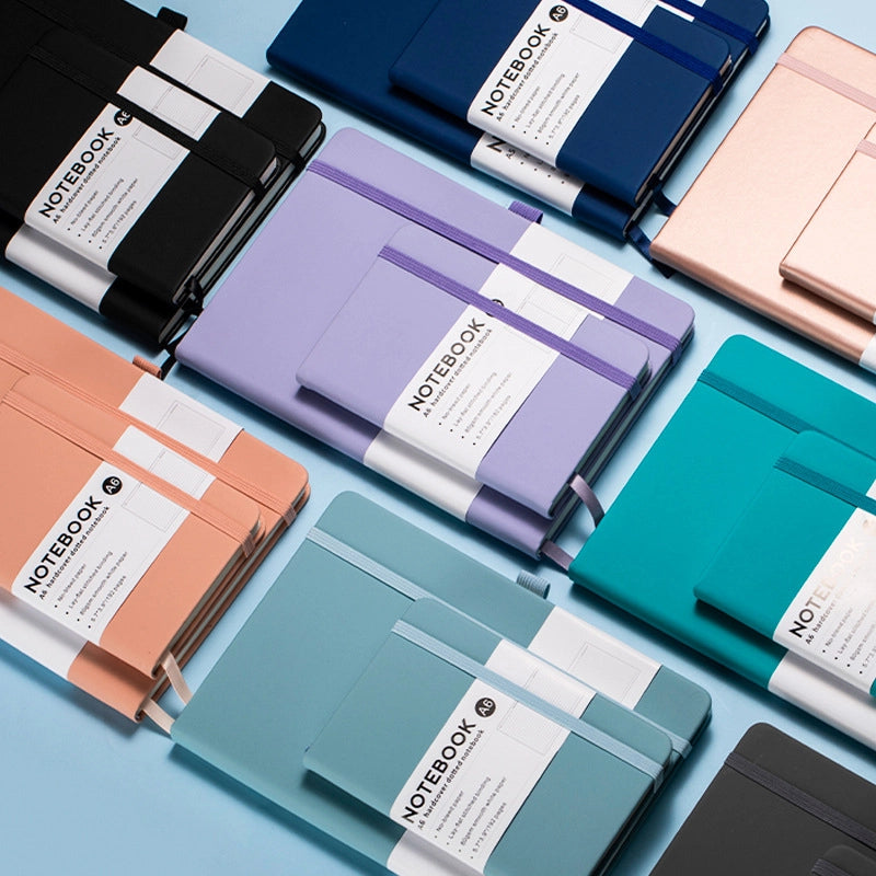 Creative Simple A5 Thick Notebook Business Memo Book Elastic Band Binding Student Diary Book Office Culture/notebook/memo