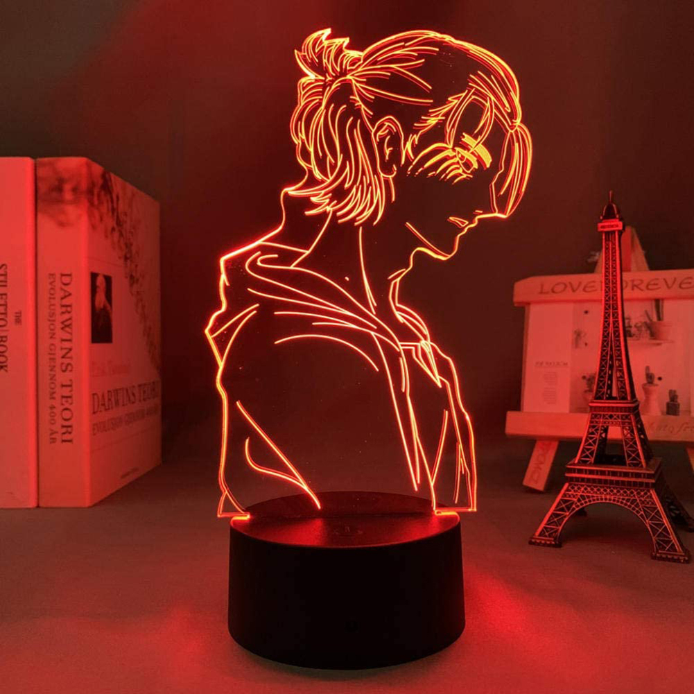 

3D LED Night Light Colorful Anime Figure Touch Table Lamp Kids Room Decor, 501 Original