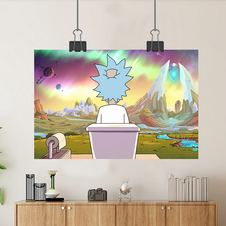 Rick and Morty-Rick Sanchez/Custom Poster/Canvas/Scroll Painting/Magnetic Painting