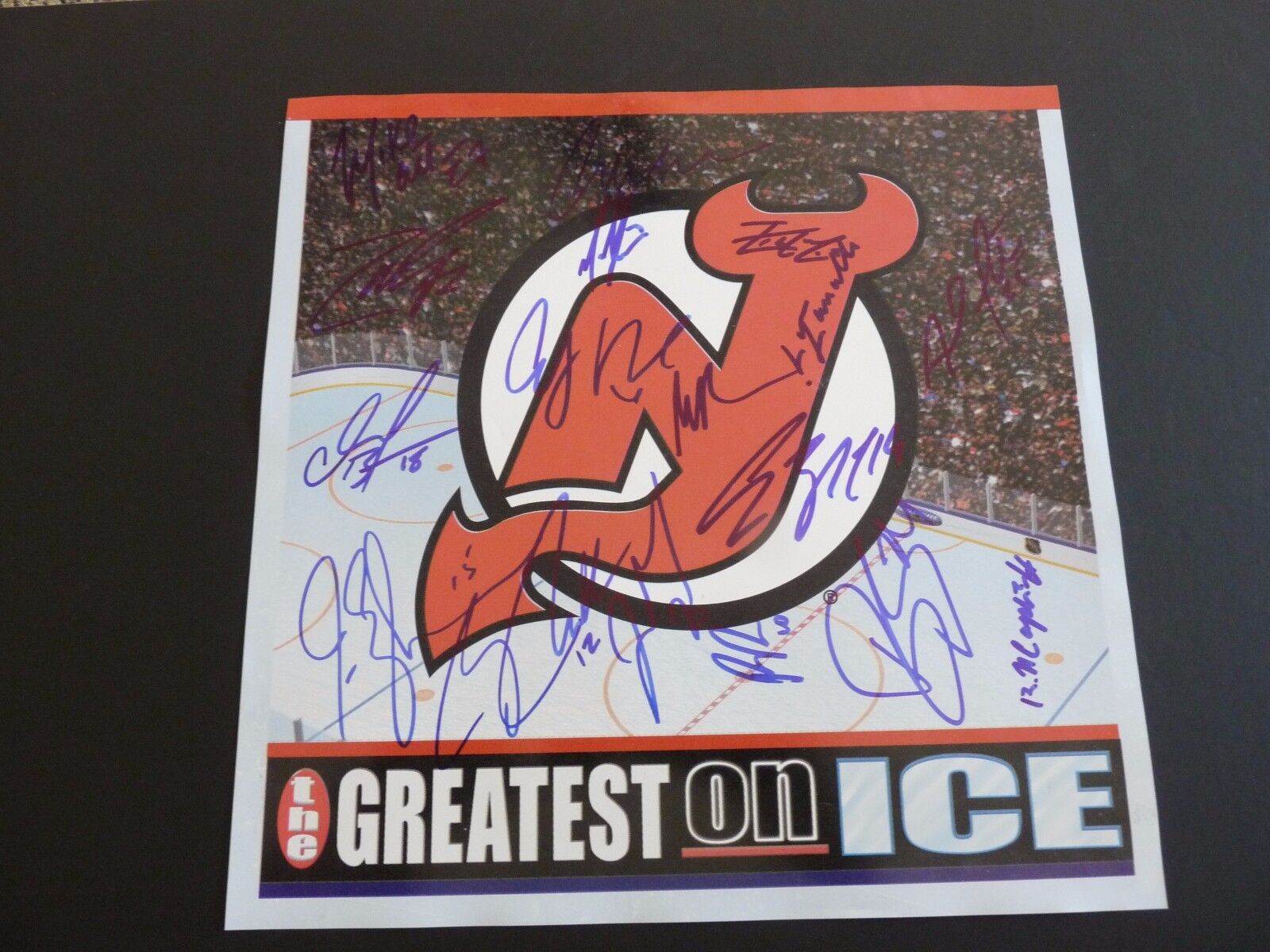 09-10 N.J. Devils Hockey Team Signed x 17 11.5x11.5 Photo Poster painting PSA Beckett Guaranteed