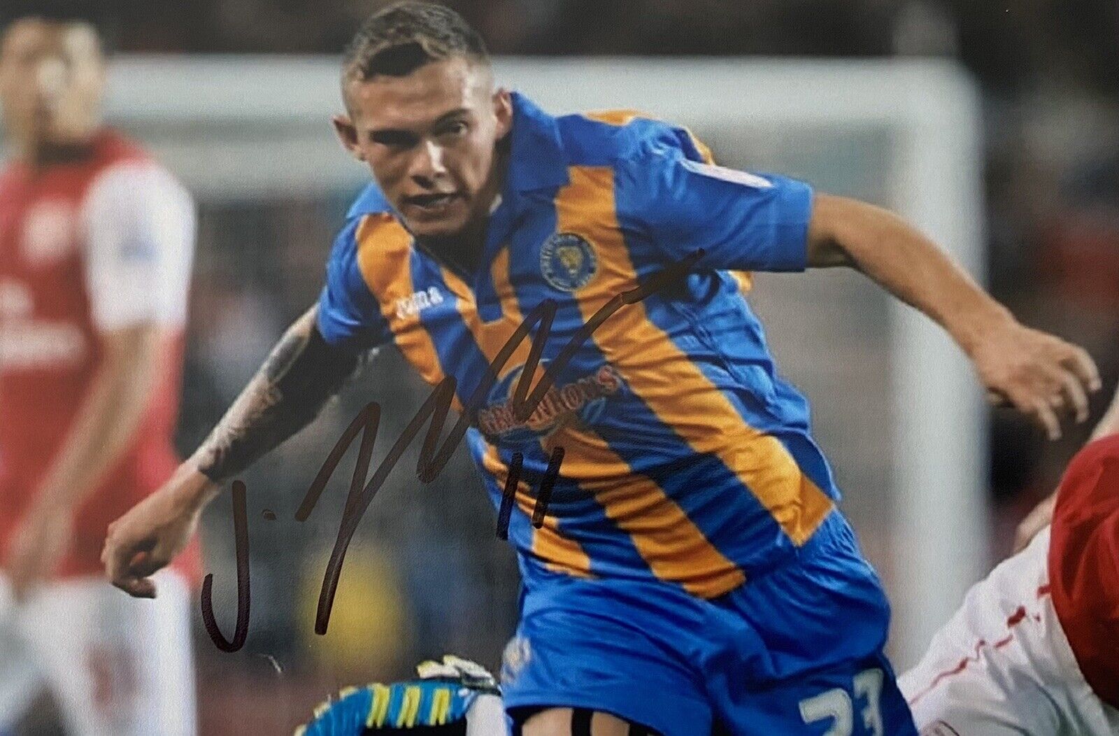 Jon Taylor Genuine Hand Signed Shrewsbury Town 6X4 Photo Poster painting