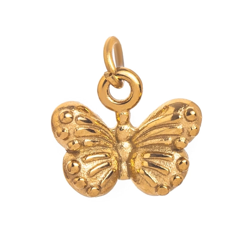 3 Pieces 11 * 14mm 9*23mm 304 Stainless Steel Geometric Star Butterfly Polished Pendant Jewelry Accessories