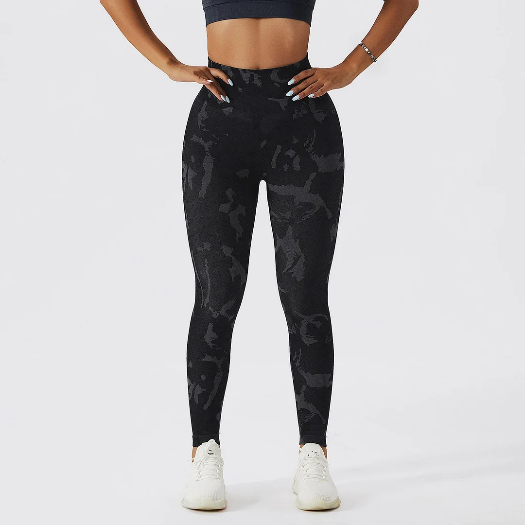 PASUXI Women's Fitness Seamless Yoga Pants High Waist Workout Sport Yoga Pants Plus Size Gym Leggings