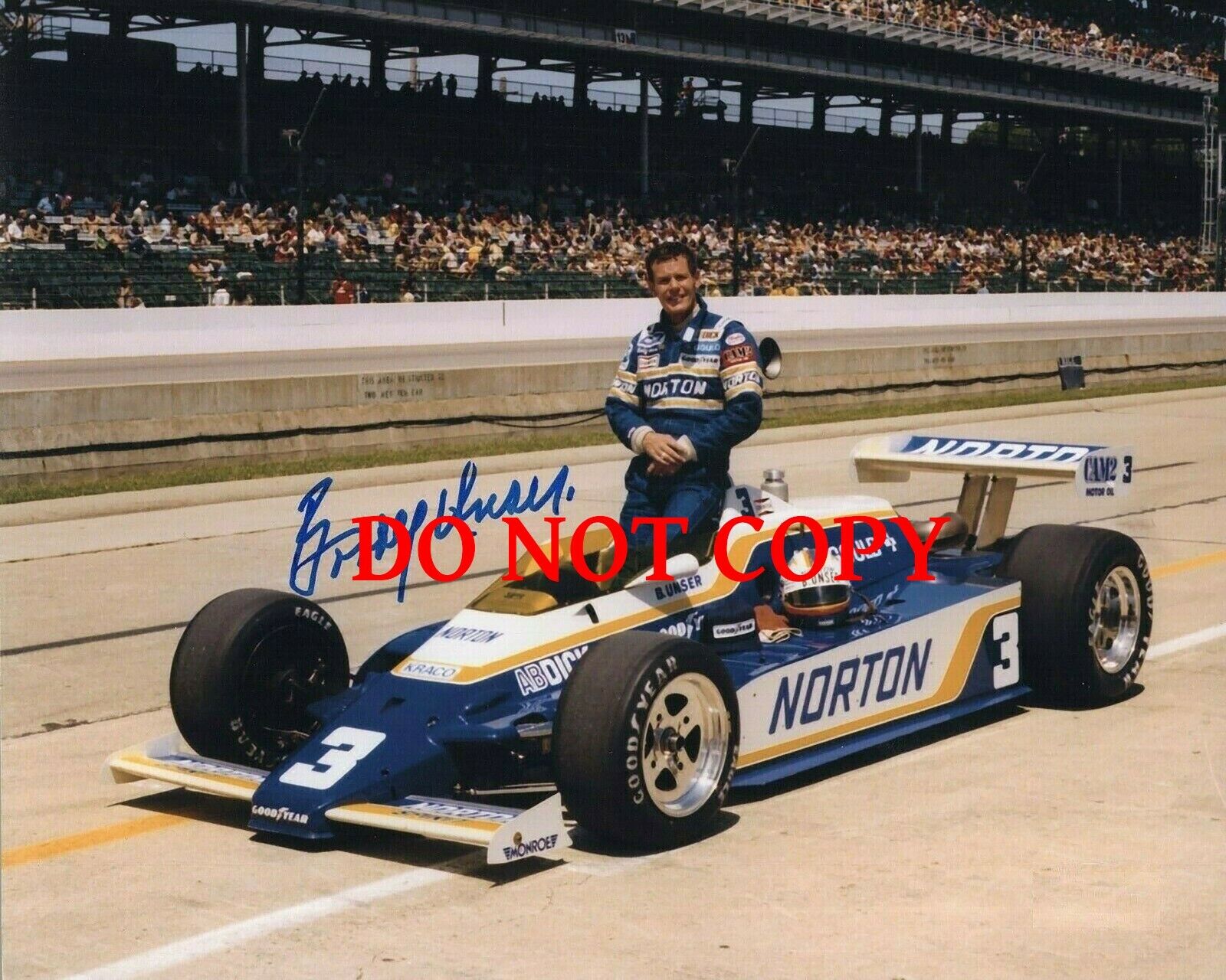 Bobby Unser - Autographed Signed 8x10 Photo Poster painting (Motorsports HOF) Reprint