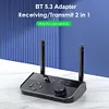 Bluetooth-compatible5.3 Audio Adapter Connect 2 Earphones for Projector Speakers