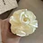 VIVF Three-dimensional Rose Flower Hair Claw Handmade Fabric Flowers Grab Hair Clip Sweet Shark Clip Hair Accessories for Women