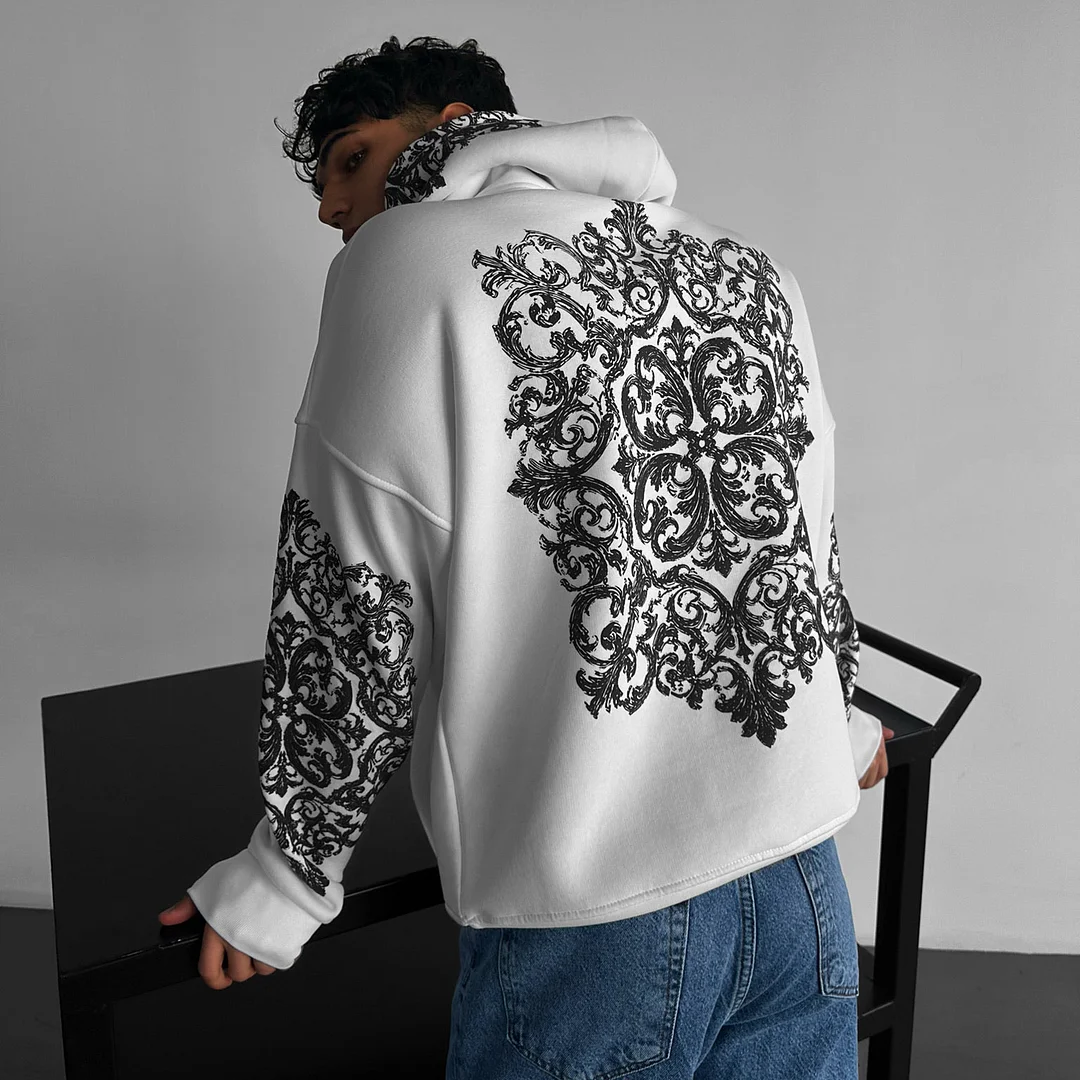 Oversize Carpet Pattern Hoodie