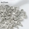 Silver Rhinestone ABS Acrylic Pendants DIY Accessories
