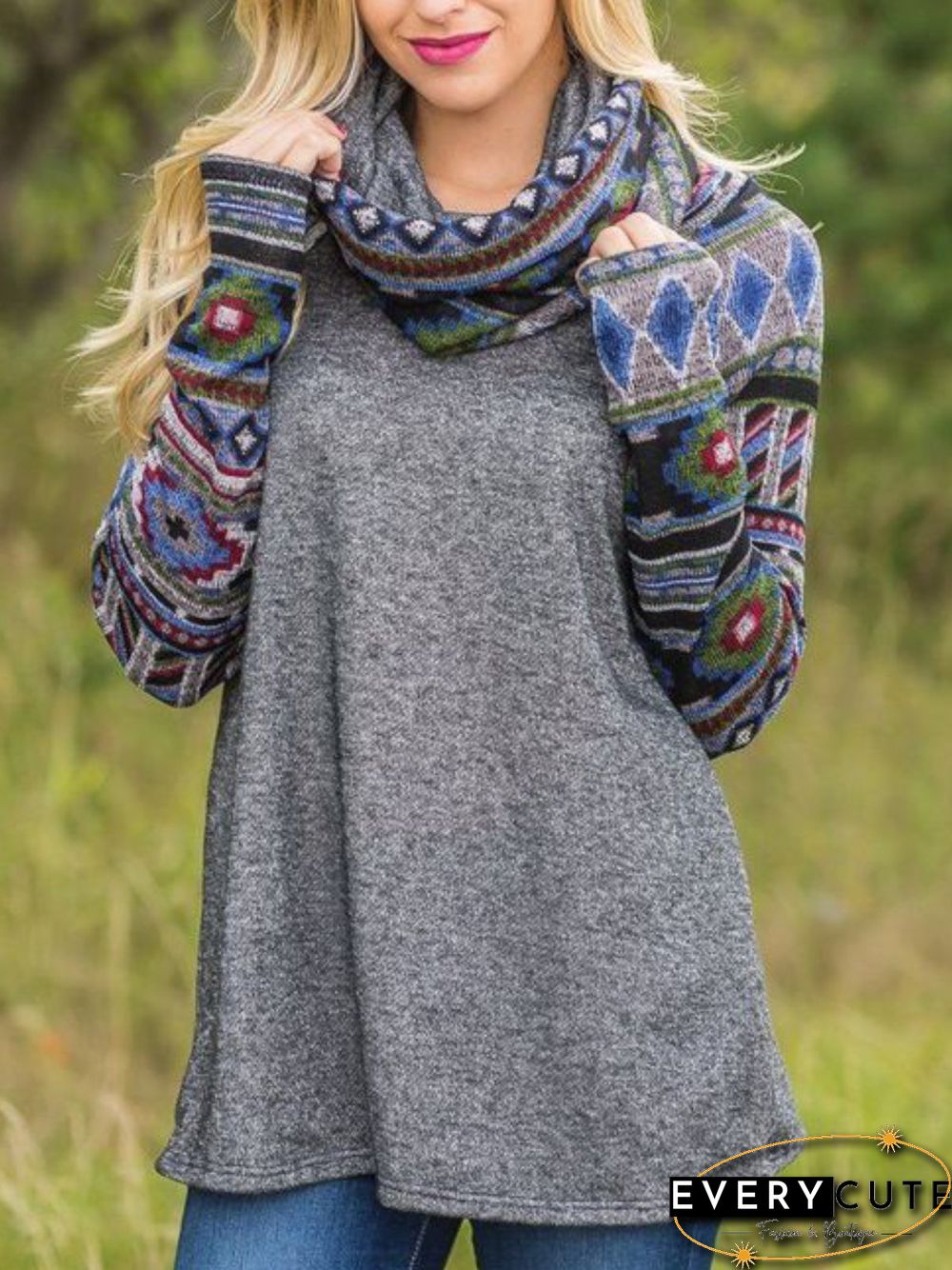 Printed Simple & Basic Hoodies & Sweatshirts