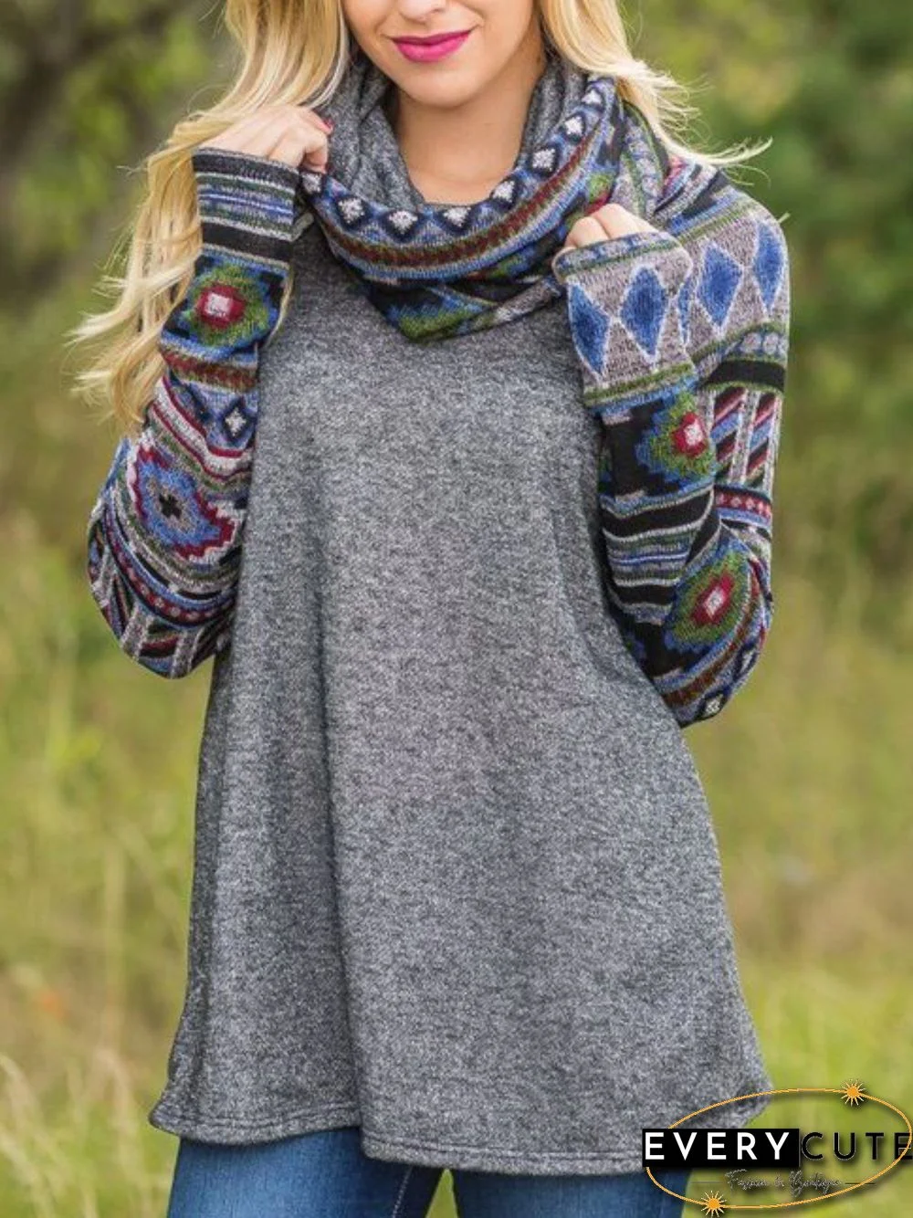 Printed Simple & Basic Hoodies & Sweatshirts