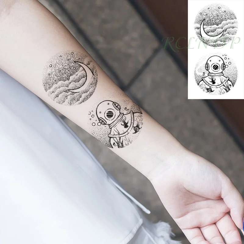 Waterproof Temporary Tattoo Sticker grim Reaper Flash Tatoo Fake Tatto arm Wrist Foot hand foot For Girl Men Women