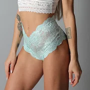 Guraa CINVIK 3Pcs Lace Panties Sexy Woman Underwear Floral Lingerie Soft Female Briefs High-Waist Breathable Panties Comfort Tangas