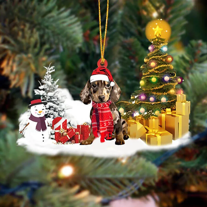 VigorDaily Dachshund Christmas Ornament SM086