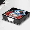 Diamond Painting Snowman Leather Notecard Box Gem Art Sticky Note Holder