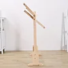 (US Local)Wooden Cross Stitch Frame Height Adjustable Embroidery Floor Stand Rack (S)
