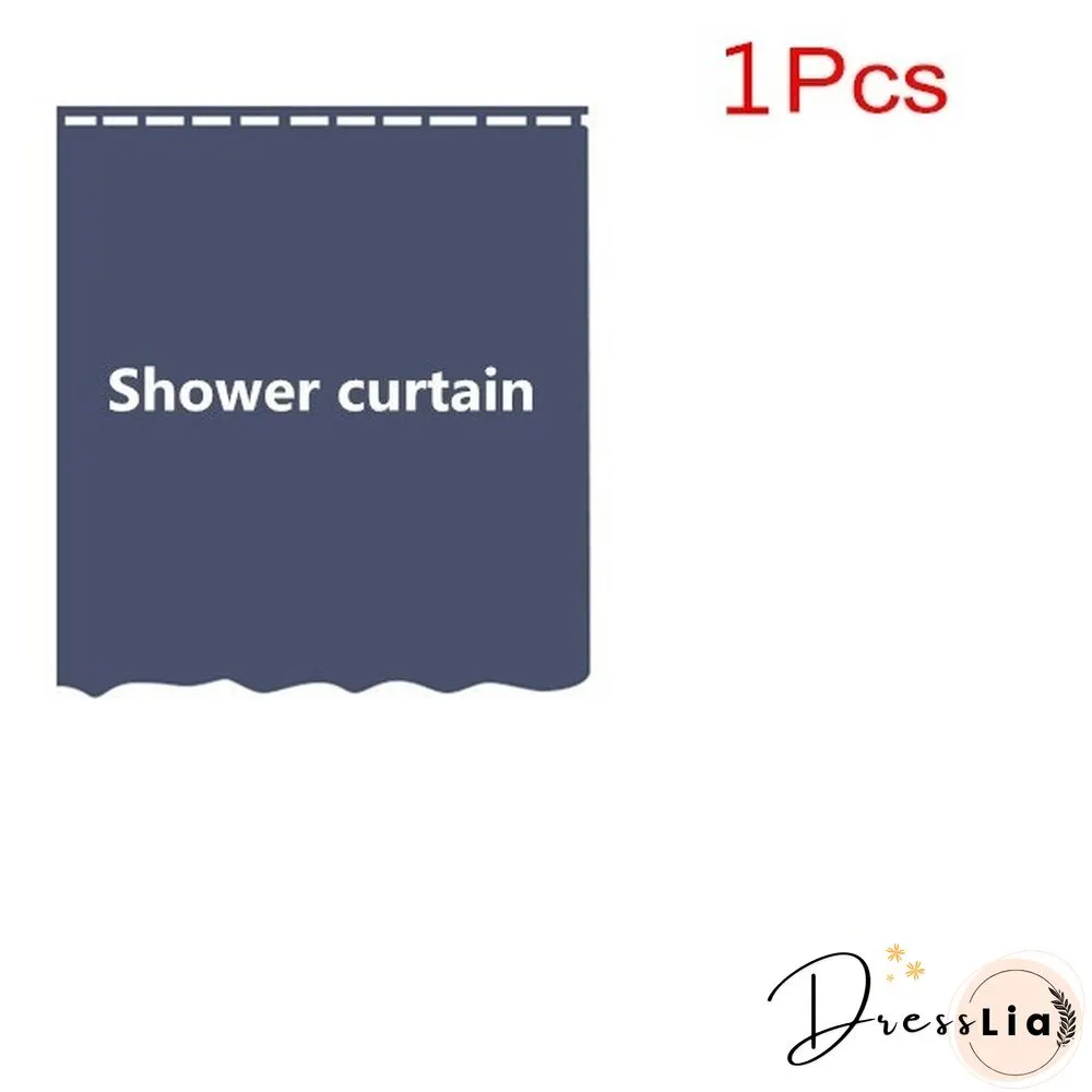 Fairy Tale Christmas Theme Shower Curtain Set Bathroom Decoration Waterproof Toilet Cover