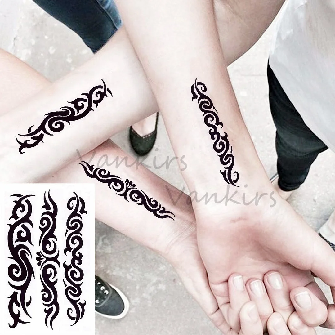 Sdrawing Cloud Coconut Tree Temporary Tattoos For Adults Girls Tiger Flower Compass Mountain Fake Tattoo Sticker Arm Leg Tatoos