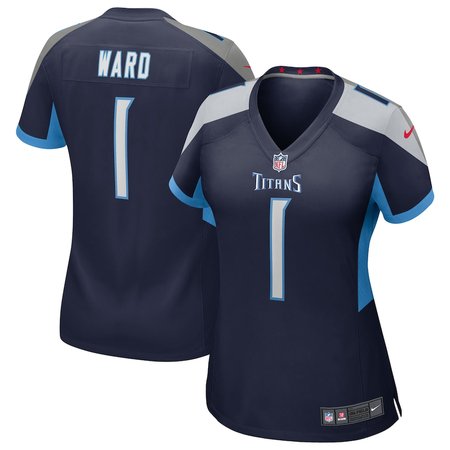 Women's Tennessee Titans #1 Cameron Ward  Navy 2025 NFL Draft First Round Pick Alternate Game Jersey