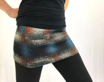 Pornhint Vee Plaid Ski Bum - over-skirt for leggings