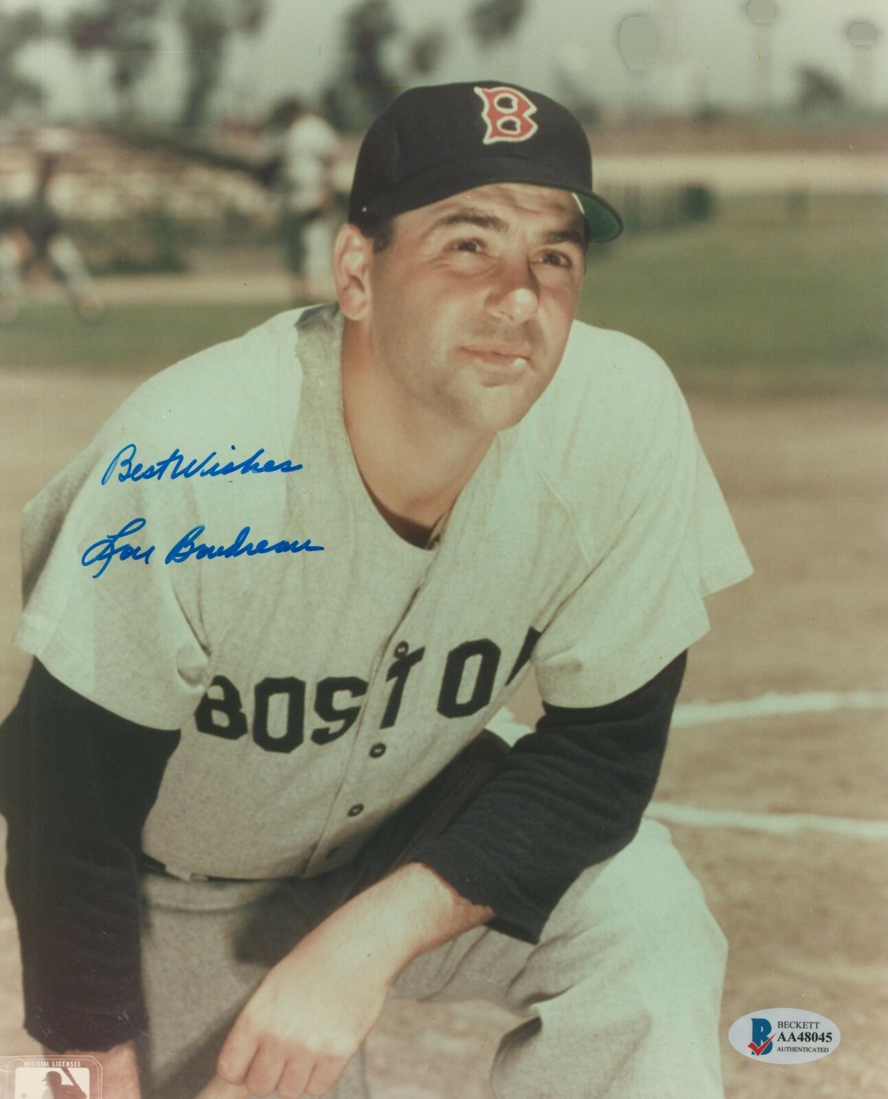 Red Sox Lou Boudreau Best Wishes