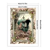 (Big Size) Flowers And Carriage - 11CT Counted Cross Stitch 40*60cm/15.75*23.62in