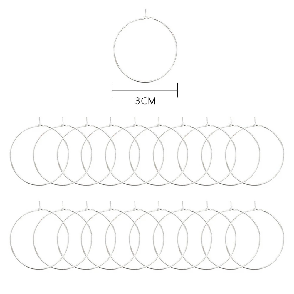 DIY Hang-up Ring Diamond Storage Rack Accessories Sets (30pcs Silver Ring)