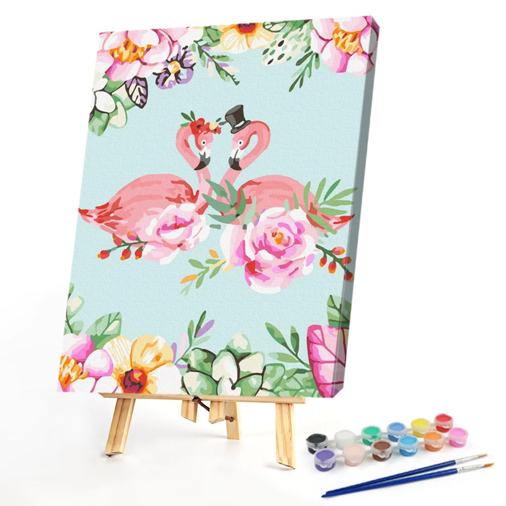 Flamingo Lovers - Paint By Numbers(40*50CM)