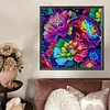 Regenbogenblume - speziell geformte Diamantmalerei - 30*30cm