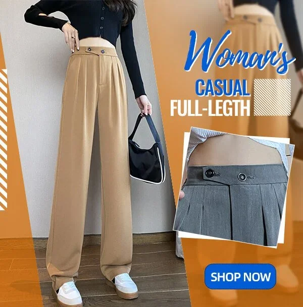 ✨ Woman's Casual Full - Length Loose Pants