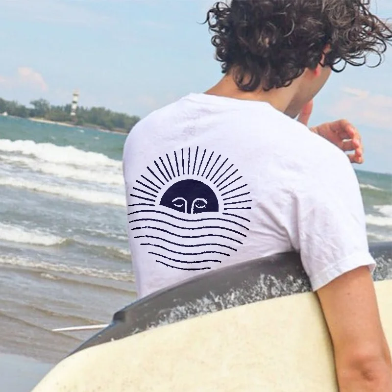 Men's Casual Sunset Patterns T-shirt